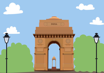 India Gate Free Vector - vector #424903 gratis